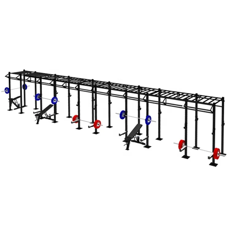 Rigs and Rack Commercial Land Multi-Gym 4 Stations 8 Functions Professional Body Building Equipment Gym Strength Equipment