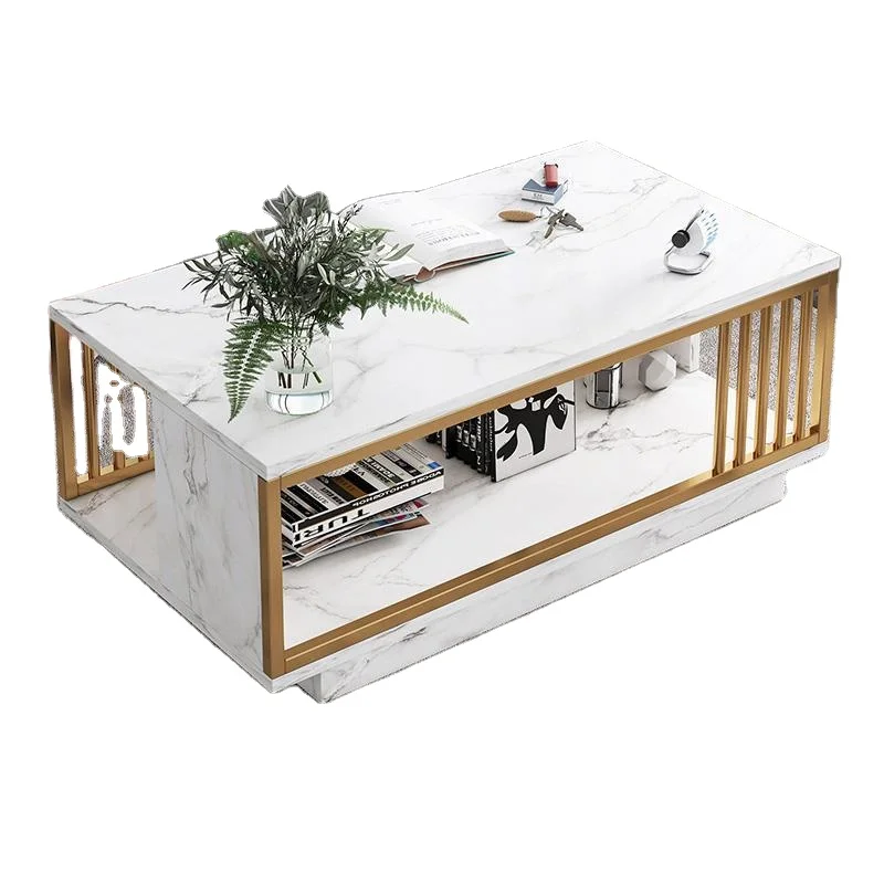 Coffee table modern creative table home living room bedroom simple double coffee table