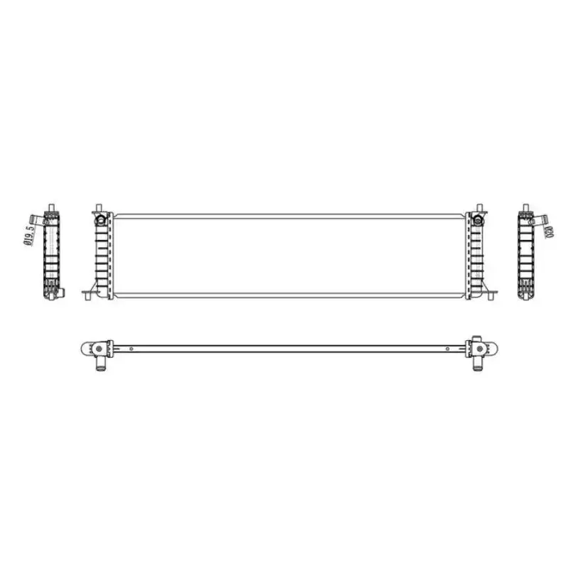 ACTECmax Air Cooling System Radiator for Car AC.407.1857 OEM 600737200A Auto Car Electric Radiator for TESLA MODEL S MT