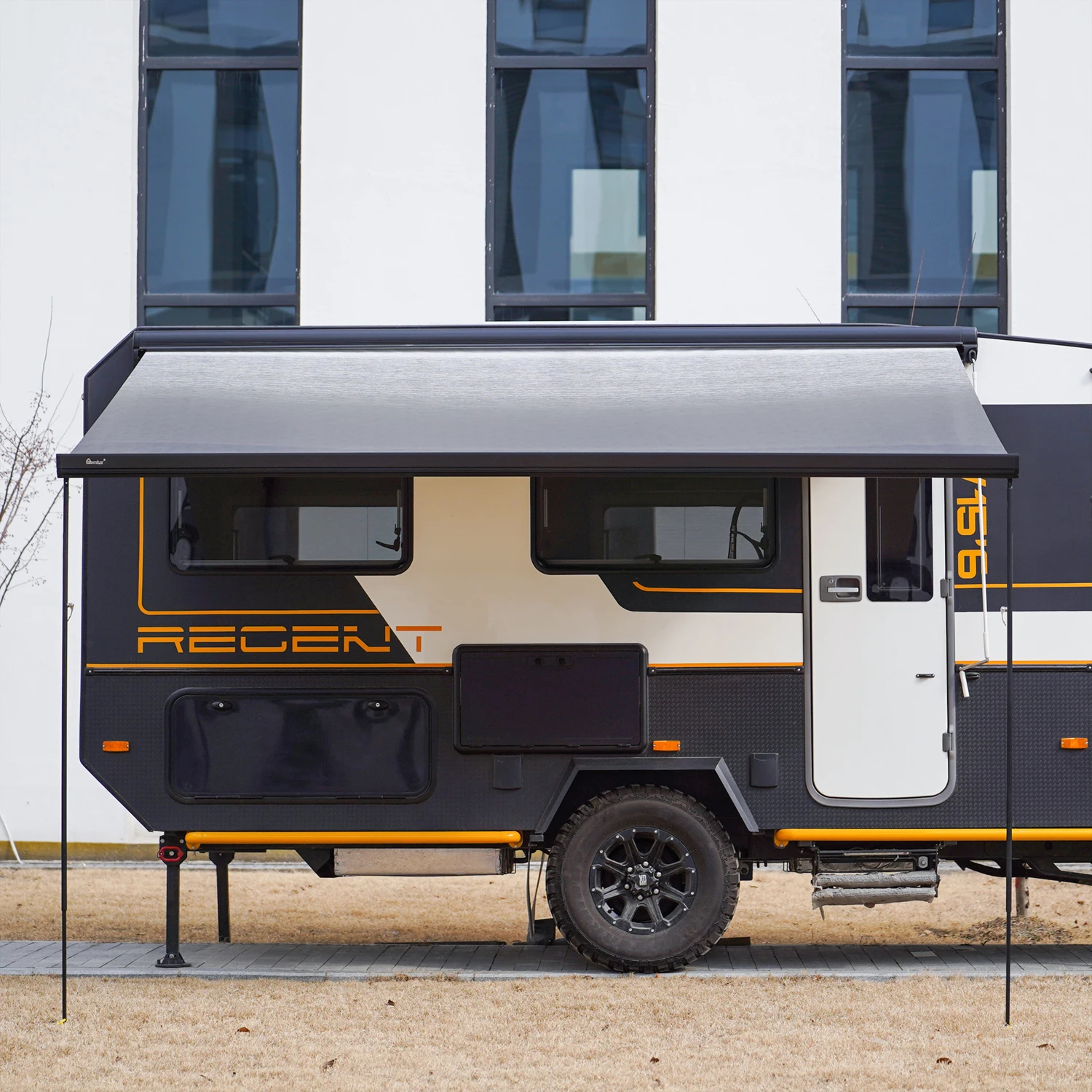 Wareda camping electric motorhome awning outdoor full cassette motorized camper van awning