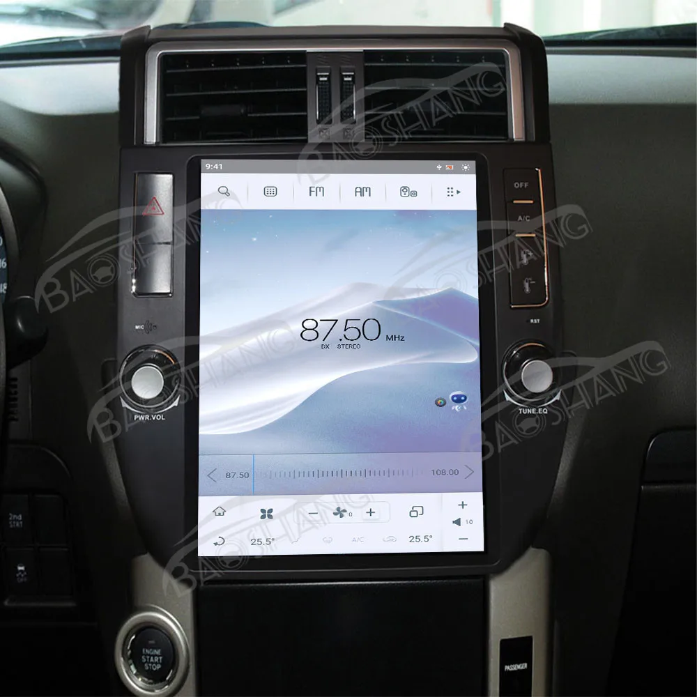 12 1 Carplay для Toyota Prado 2010 Android 13 GPS Navi автомобильный беспроводной мультимедийный плеер радиоприемник HD экран
