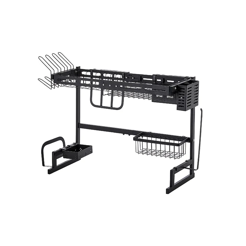Регулируемая стойка для раковины 304 стойка для тарелок из нержавеющей стали Подставка для посуды Подставка для хранения