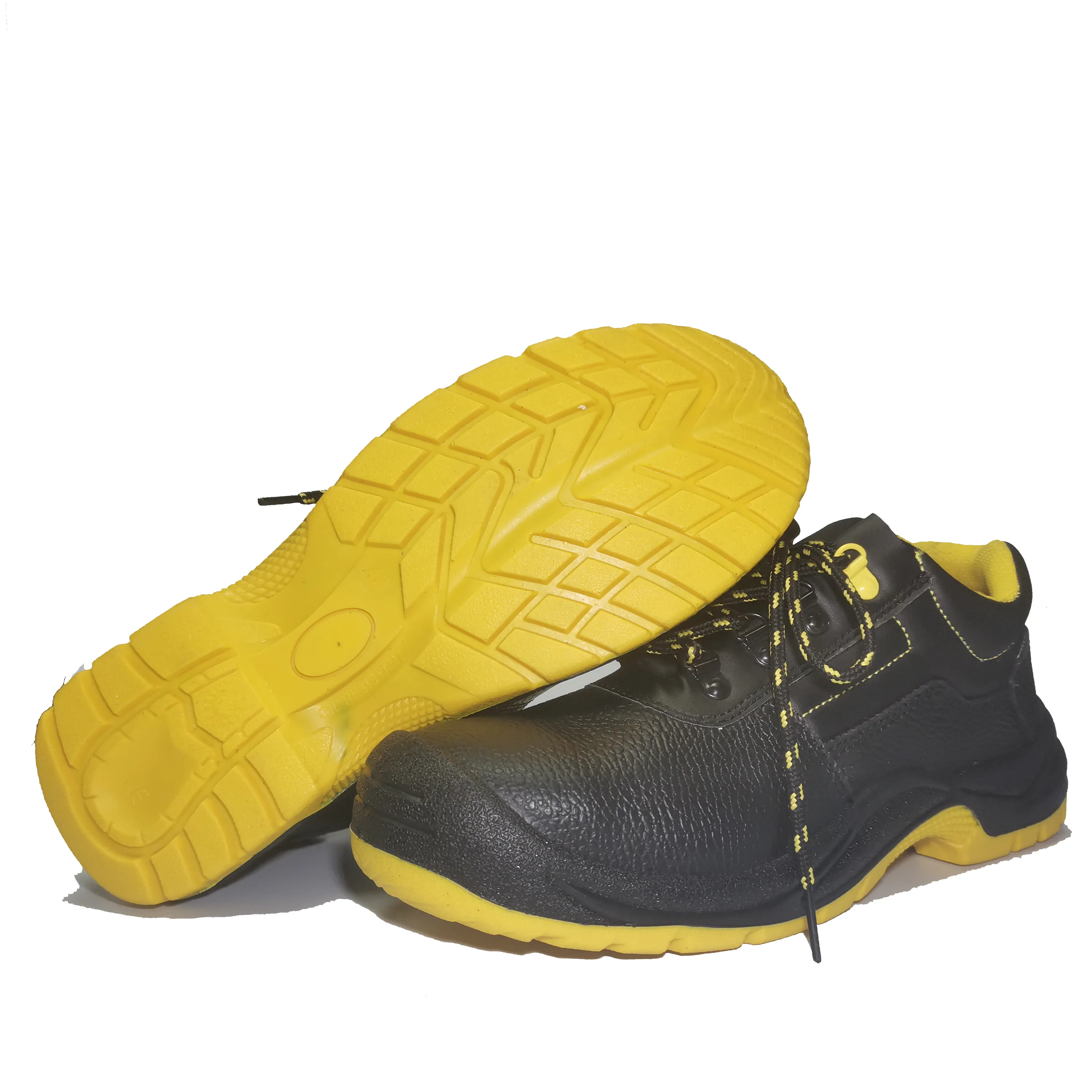 Men work steel toe steel plate dual pu construction basic safety shoes