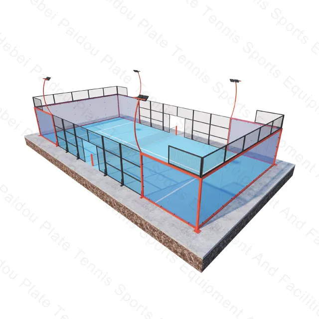 Good Price New Design Full Set Multi Size Portable Tennis Court Illuminated Unique Panoramic Tennis Court