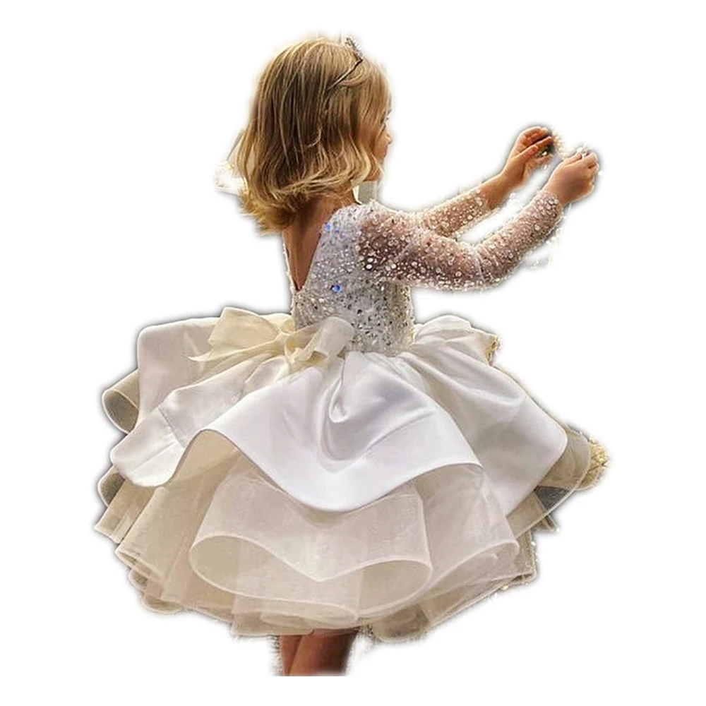 High-class white tulle short skirt lace halter sexy little girls party party dress designs
