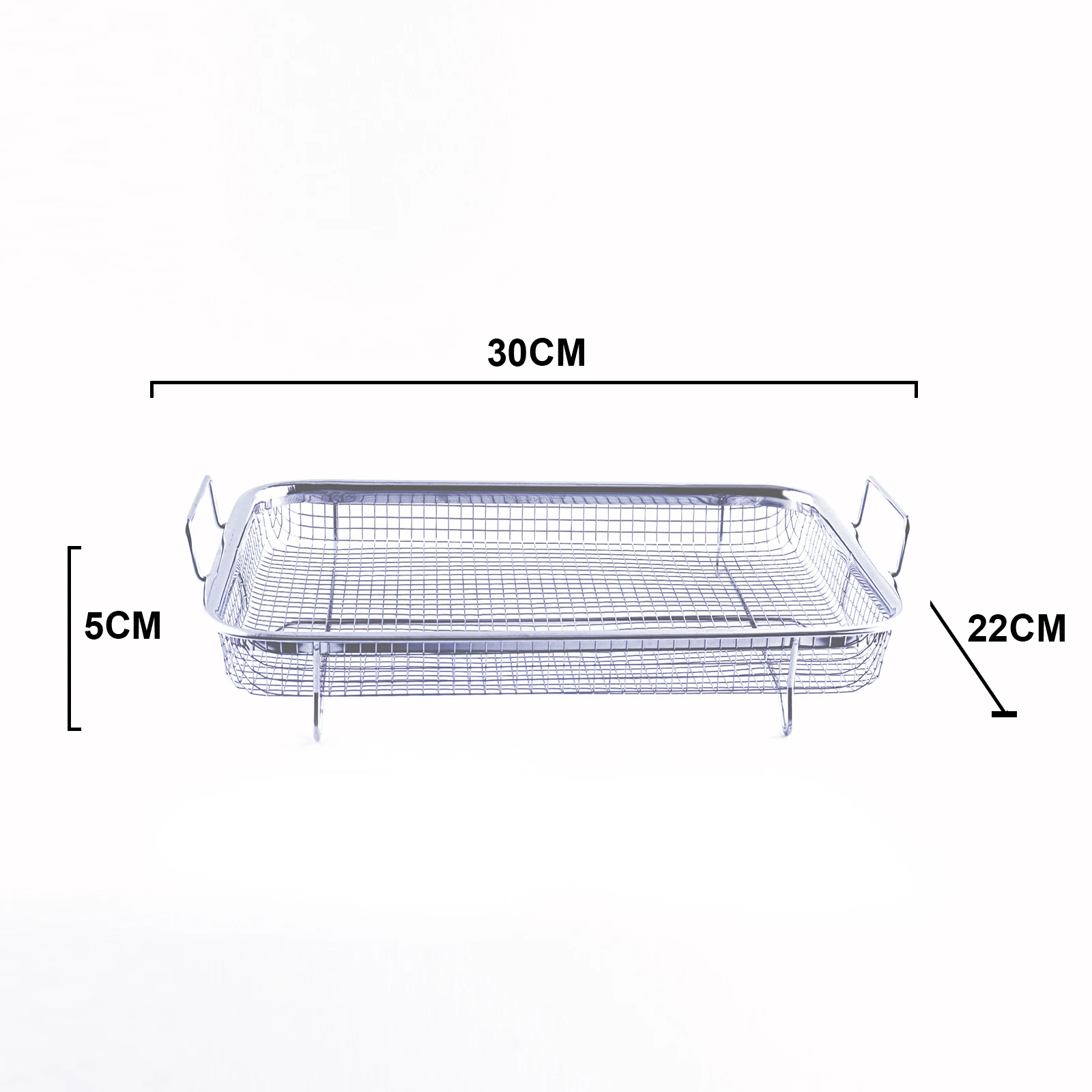 Nonstick Oven Air Fryer Pan Tray & Mesh Basket Set Air Fryer in Oven Ideal for French Fry Frozen Food Baking Sheet