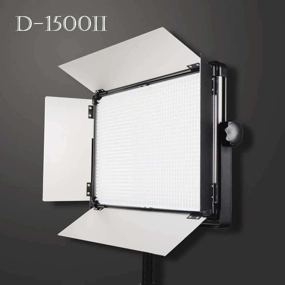 Yidoblo 9700lm video lighting equipment D-1500II youtube premium led panel light CCT mode 3200-5500k for professional audio