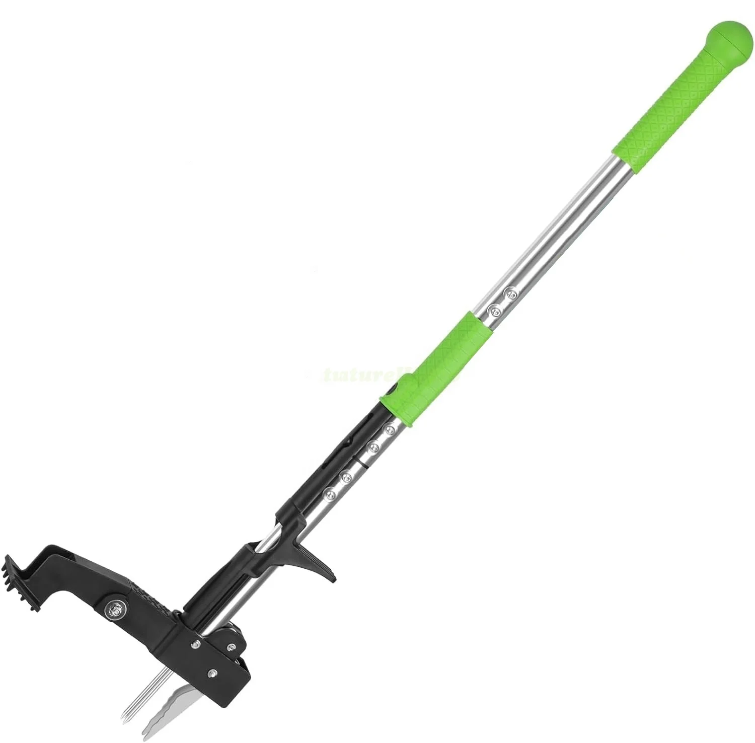 Gardening Manual Tool Weed Gripper No Bending Weed Extractor with Metal Long Handle