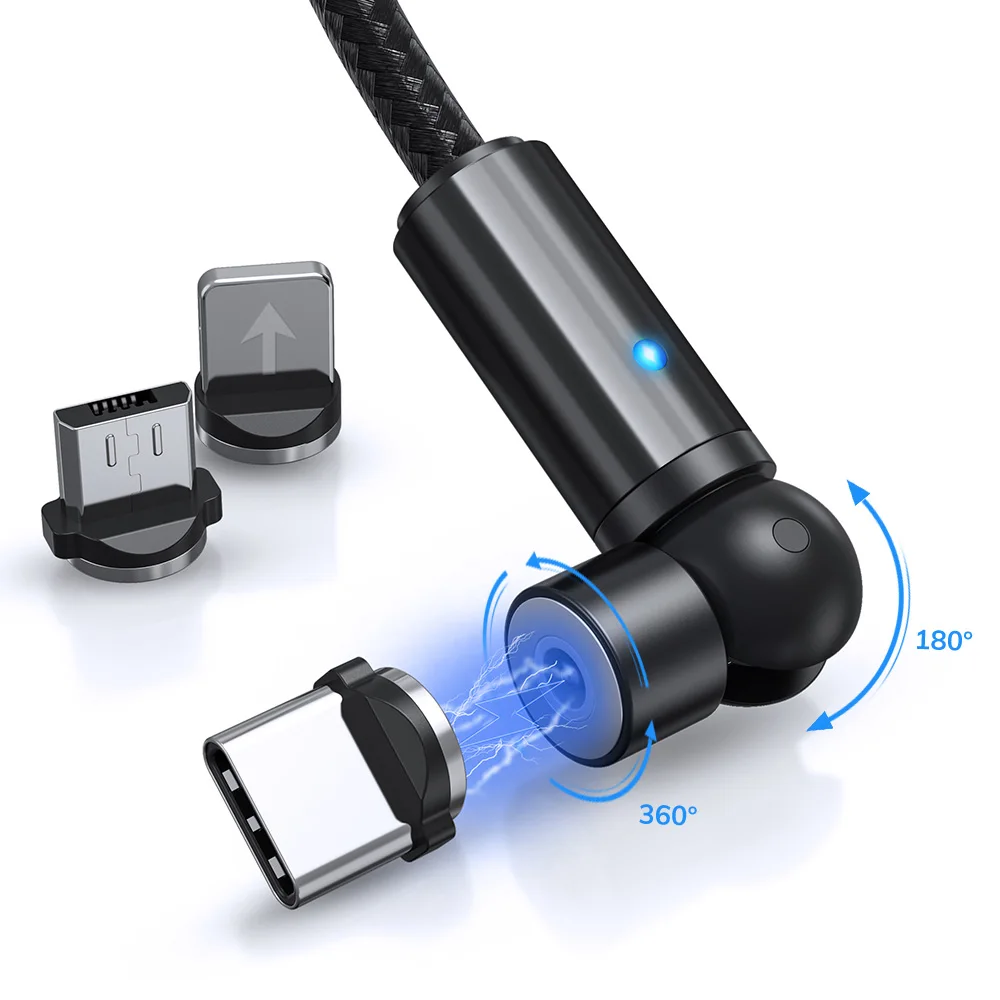 Новое поступление 3 вилки в 1 магнитный USB-кабель для быстрой