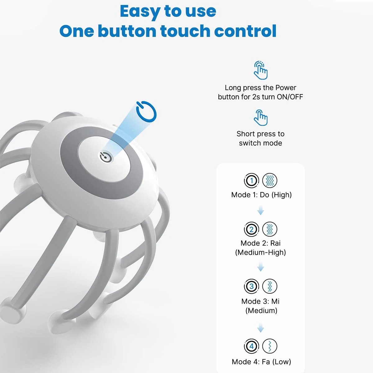 trending products 2024  new arrivals Hot Sale Rechargeable automatic head massager machine Electric Scalp Massage products