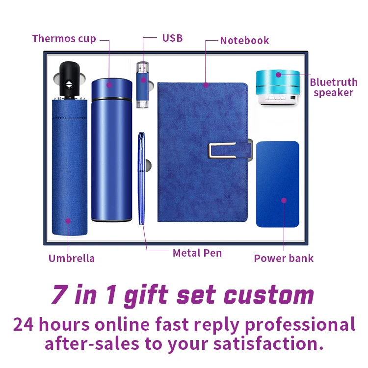 Custom office present notebook agenda 2023 exclusive luxury corporate promotional business gift set for vip clients