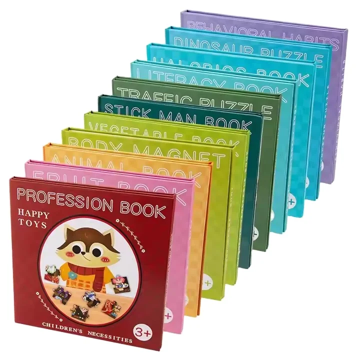 Services Magnetic Fractions Math Study Book Toys Intelligence Foldable Portable Cognitive Matching Puzzle Board for Kids Student