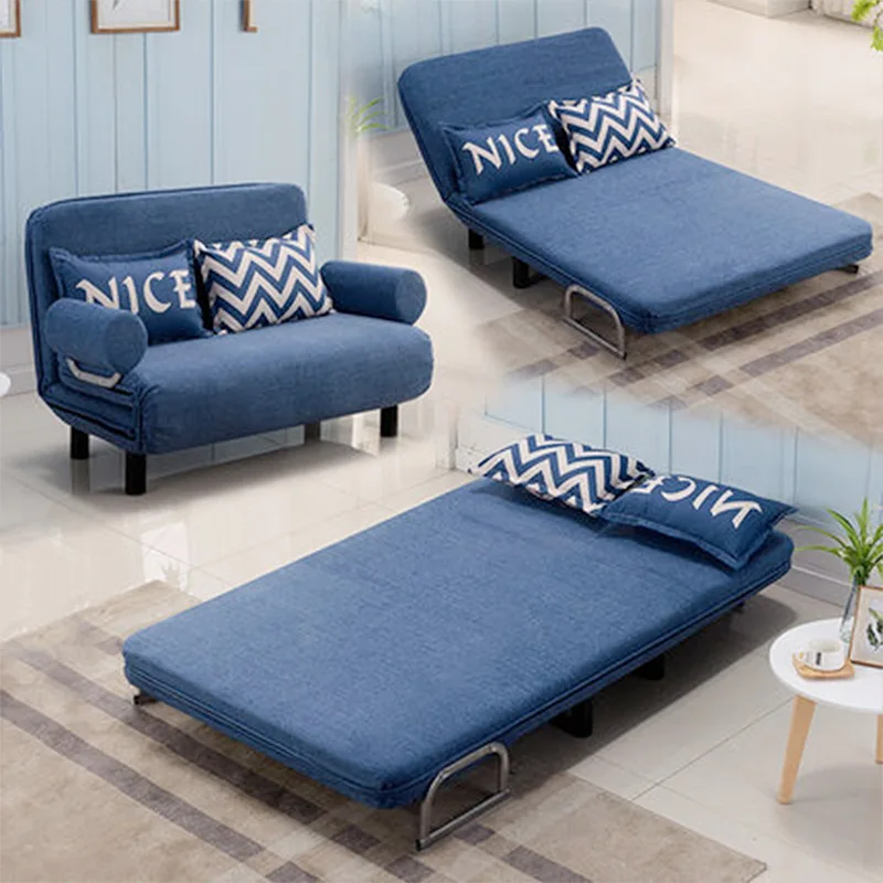 Factory Price Pullout Couch Sofa Cum Bed Multi-Purpose Double Seat Divano Letto Modern for Office Living Room Folding Sofabed