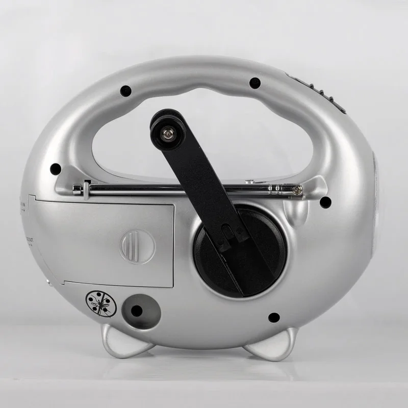 Dynamo emergency light radio with power bank with Burglar alarm