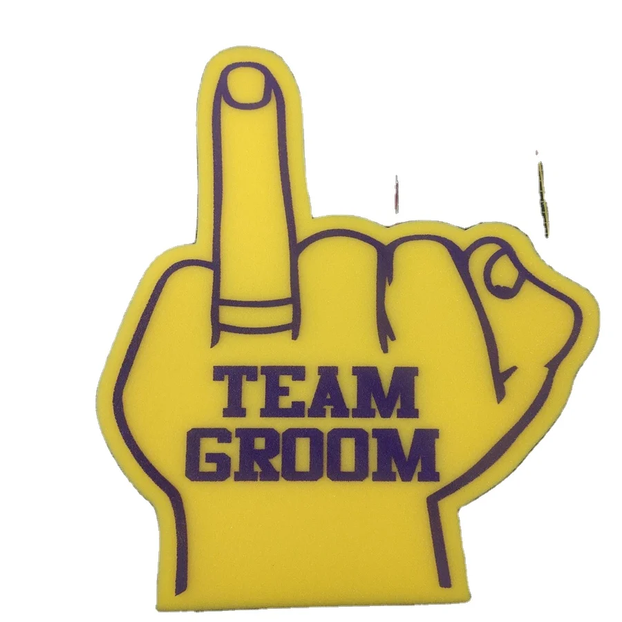 Professional Sponge Cheering Foam hand Custom Logo foam finger Print Cheering Foam Hand Fingers