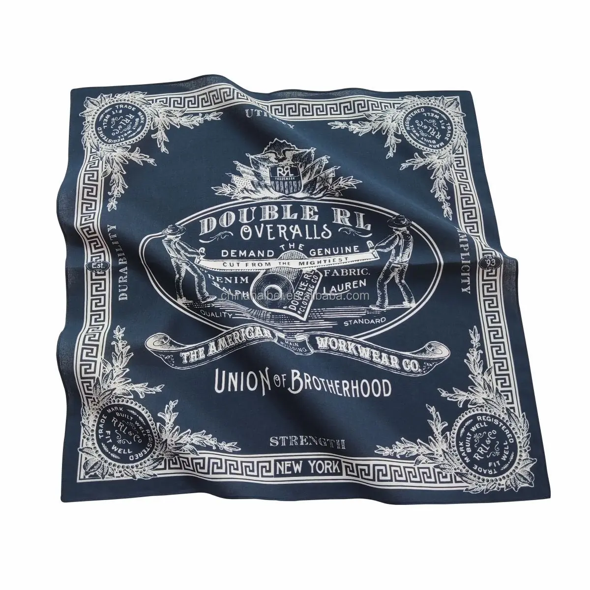 Customized Design Your Own Logo Printing Square Scarf Custom Bandana Cotton Bandana