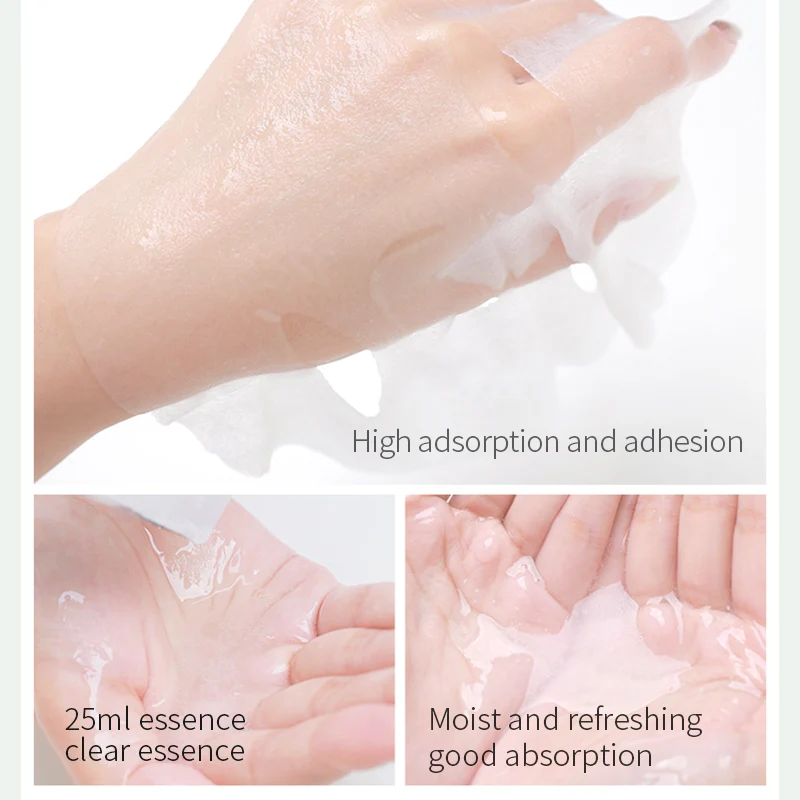 OEM упакованная отдельная маска высокого качества глубоко увлажняющая для лица с гиалуроновой кислотой