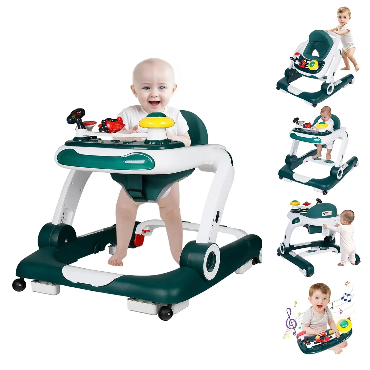 Modern Push New Baby Walker Trolley Stroller Wholesale baby roller intelligence walker Sit-to-stand Learning Walker Kids