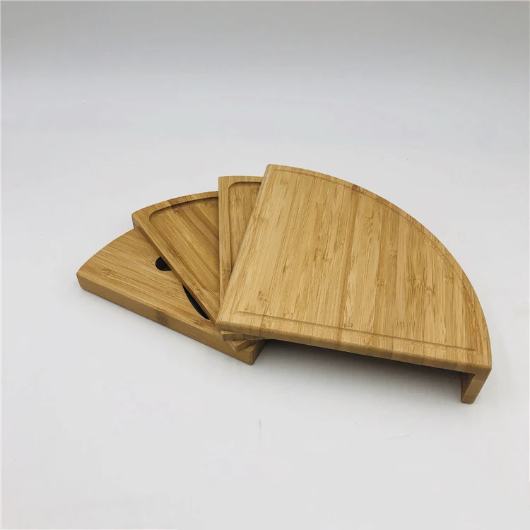 Лидер продаж, креативный вращающийся нож для бамбукового сыра, лоток для фруктов, набор разделочной доски