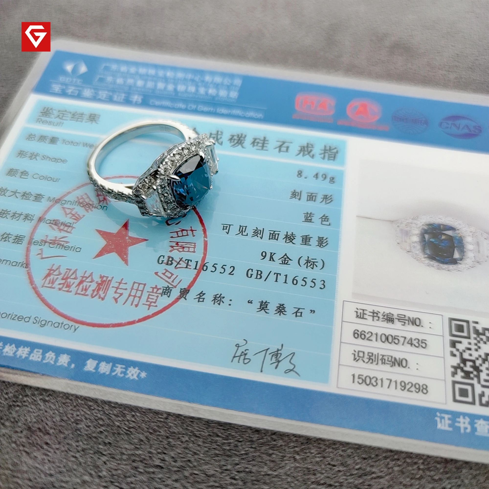 GIGAJEWE Customize Jewelry 9k/14k/18k white gold gemstone women wedding engagement moissanite 14k gold ring