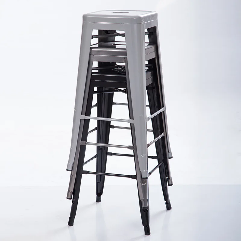 Stools Bar Chairs Commercial Counter Restaurant Metal Indoor Outdoor Stackable Bar Stool