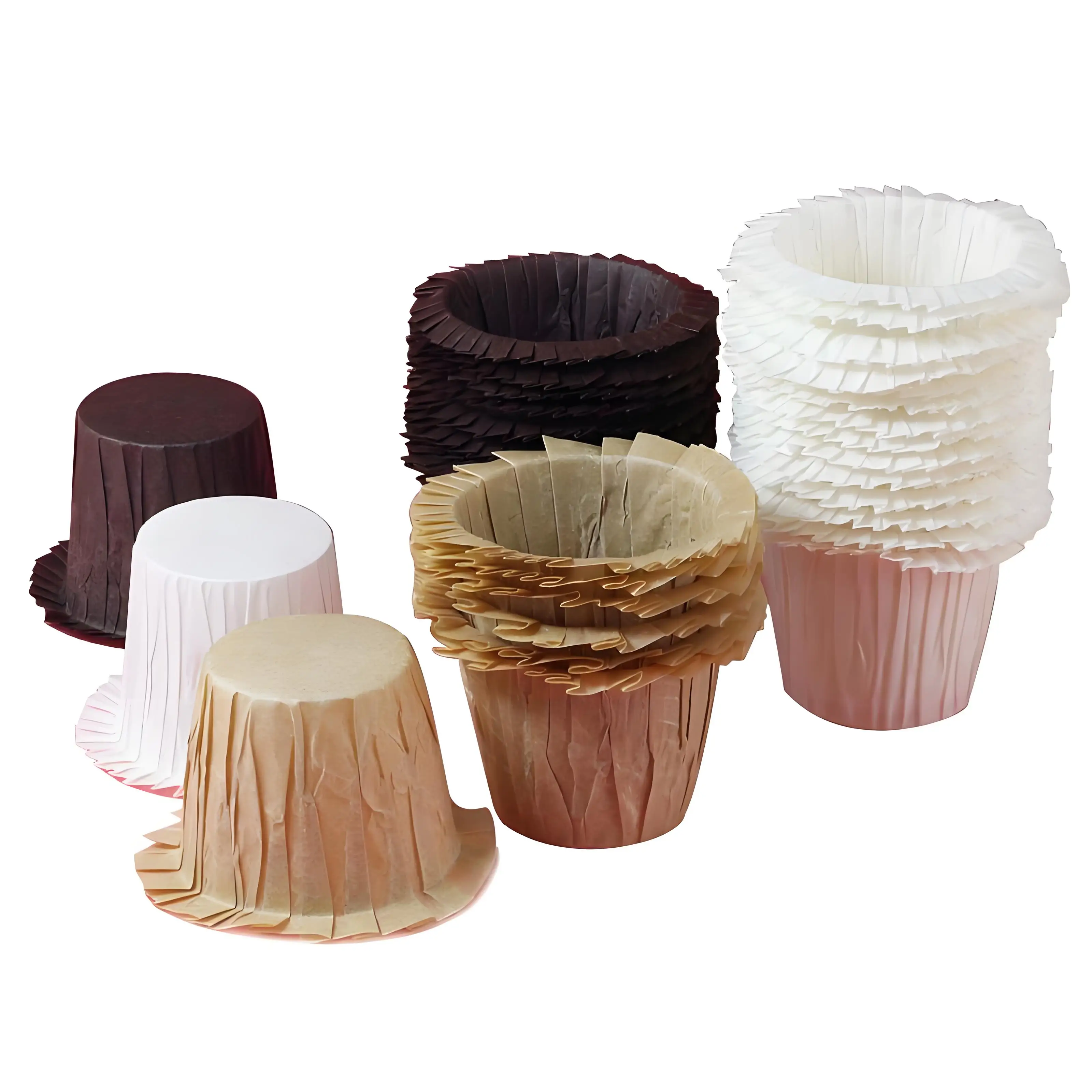 Custom Colourful Cake Cup Nonstick Reusable Cupcake Liners Muffin Cups Silicone Paper Cake Baking Cups molds