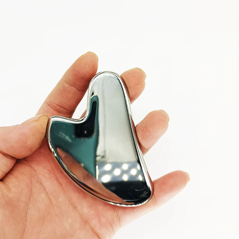 2023 Hot 304 stainless steel heart-shaped guasha massage tool stainless steel guasha
