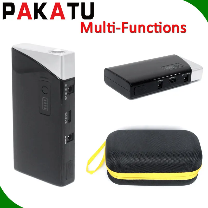 Автомобильный аккумулятор для баттареи jump starter kit 24000 ма/ч 2000amp пиковое значение тока ноутбук зарядное устройство с usb кабель 12 Вольт Дополнительный внешний заводки