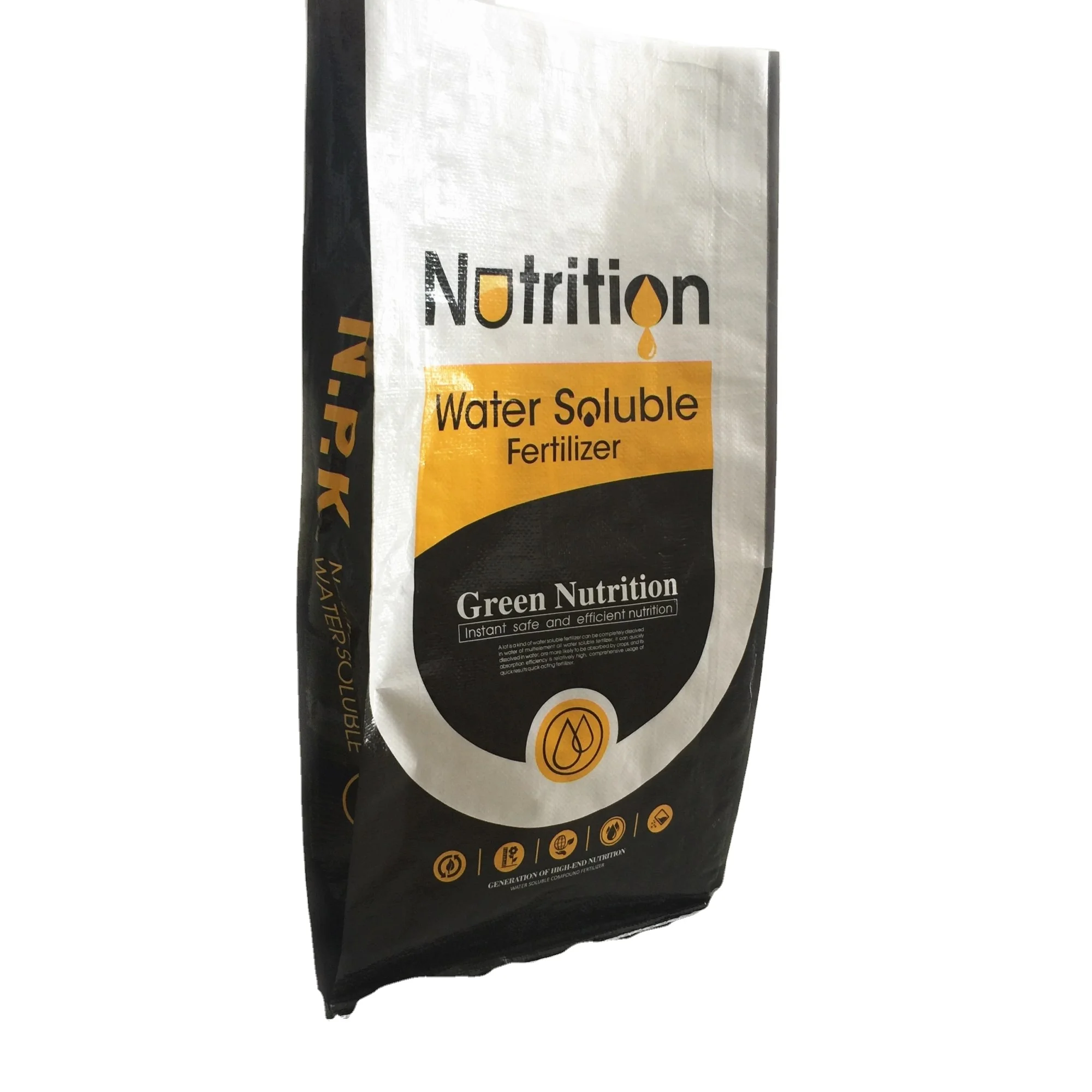 OEM plastic bopp woven laminated fish horse feed empty sack 50kg