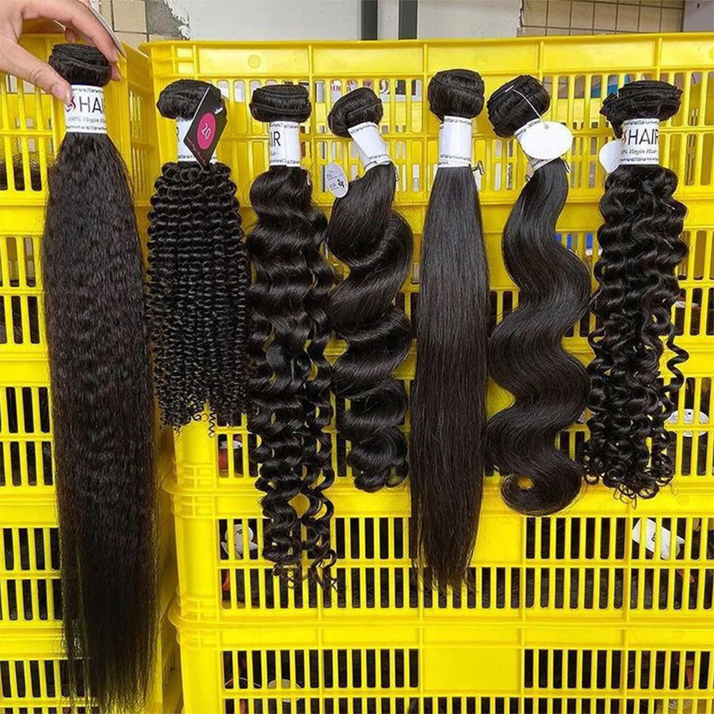 GD Remy Hair 100 Human Hair Natural Raw Hair Extension,10a Grade Straight Weave Hair Weft,One Donor Virgin Cuticle Aligned Hair