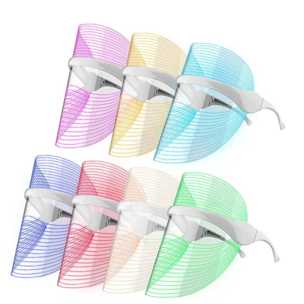 Rechargeable 7 Colors Light Therapy Photon Facial beauty PDT LED Therapy  beauty care