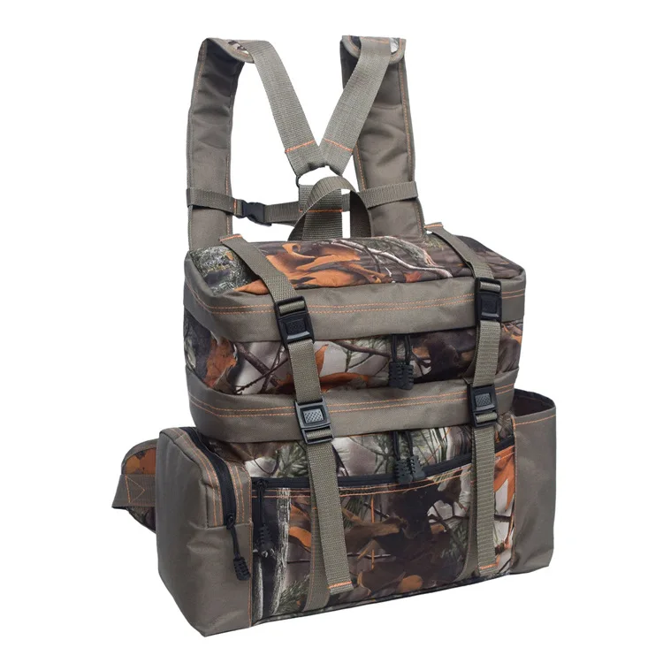 Large Capacity Waterproof Two Layers Daypack Camouflage Hunting Backpack for Outdoor Camping Hiking Travelling