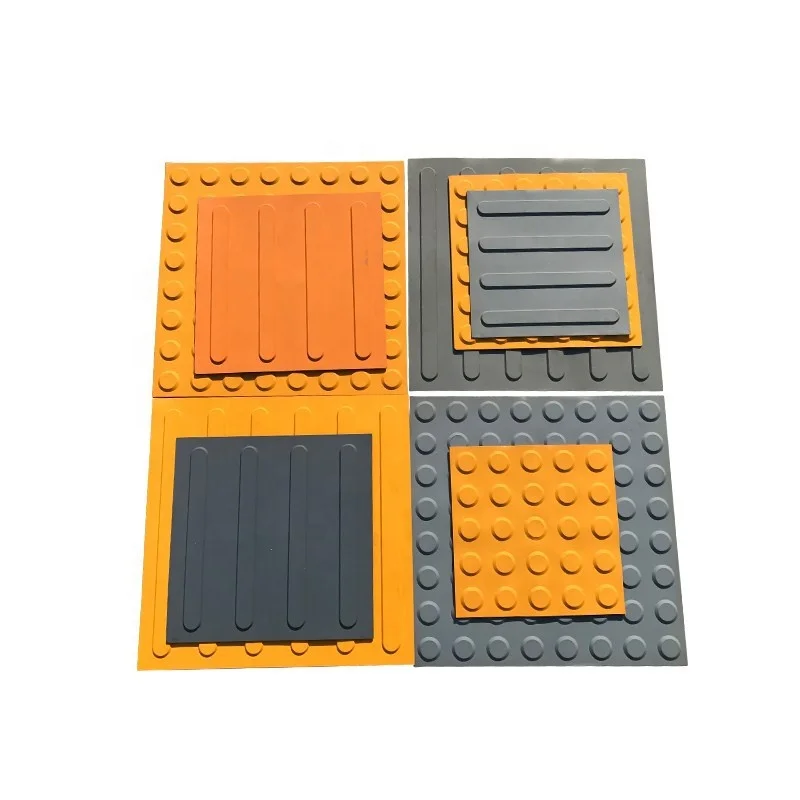 Easy Installation Non-slip Soft Durable 400*400mm PVC Tactile Paving Tiles