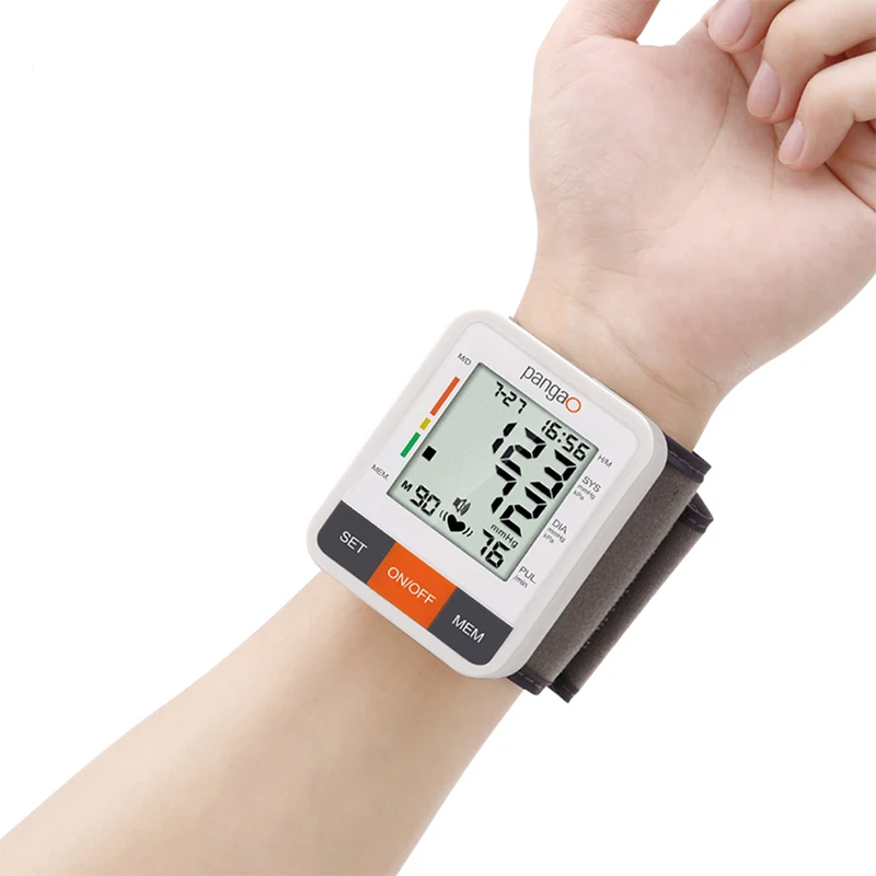 Medical Electronic Sphygmomanometer Tensiometro BP Machine Digital Wrist Monitor Blood Pressure Monitor Device