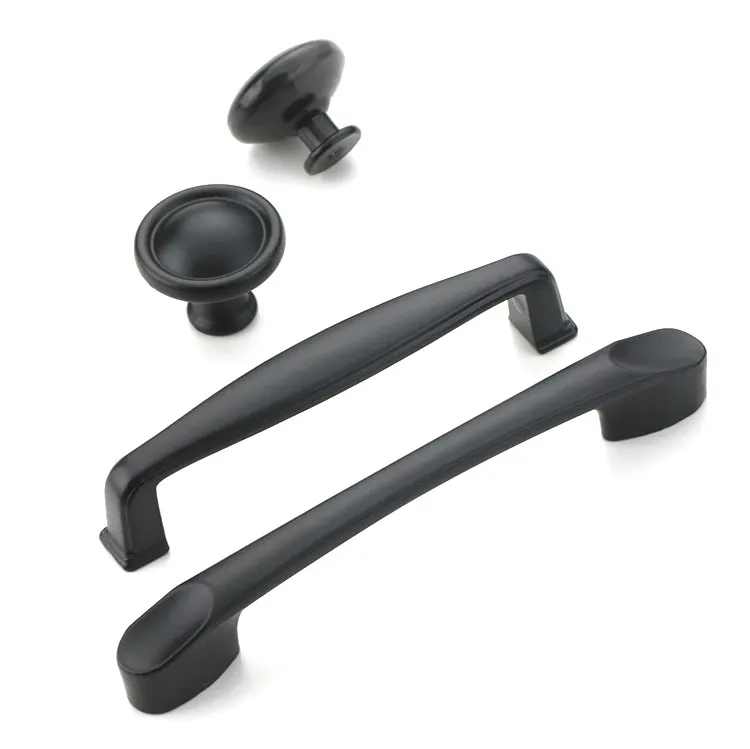 Most popular Zinc Alloy black bar furniture handle and knobs
