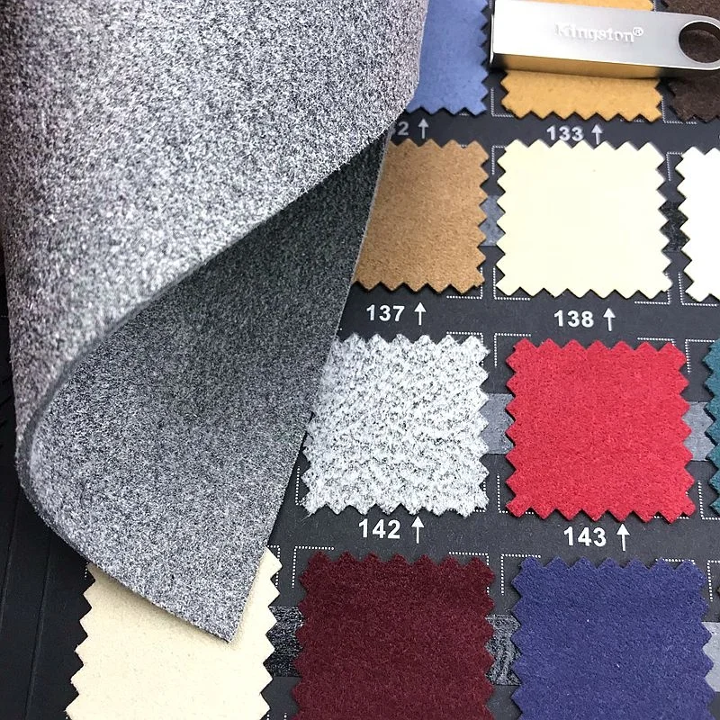 colorful microfiber suede leather material,  0.4mm-3.0mm more than 200 colors microfiber suede leather