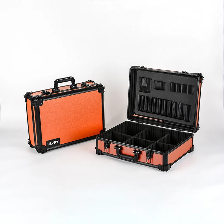 GLARY professional hand tool case box aluminum tool storage case portable abs tool box hard case box for multi-purpose usage