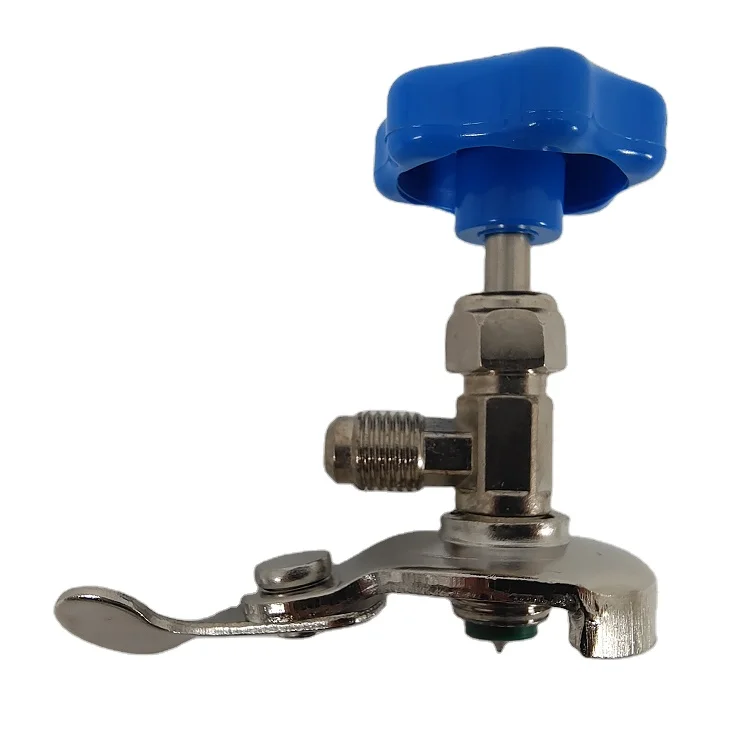 SUFENG Hot New Auto 340 R134a Air Refrigerant AC Can Tap Valve Brass Bottle Opener Tool With Blue Wholesalers Price