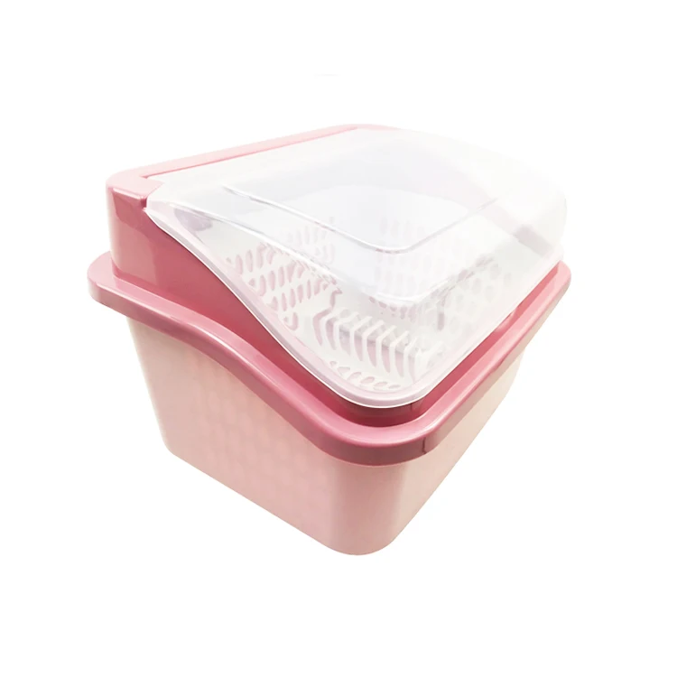 Пластиковые Кухонные чаши стойки для посуды с крышкой