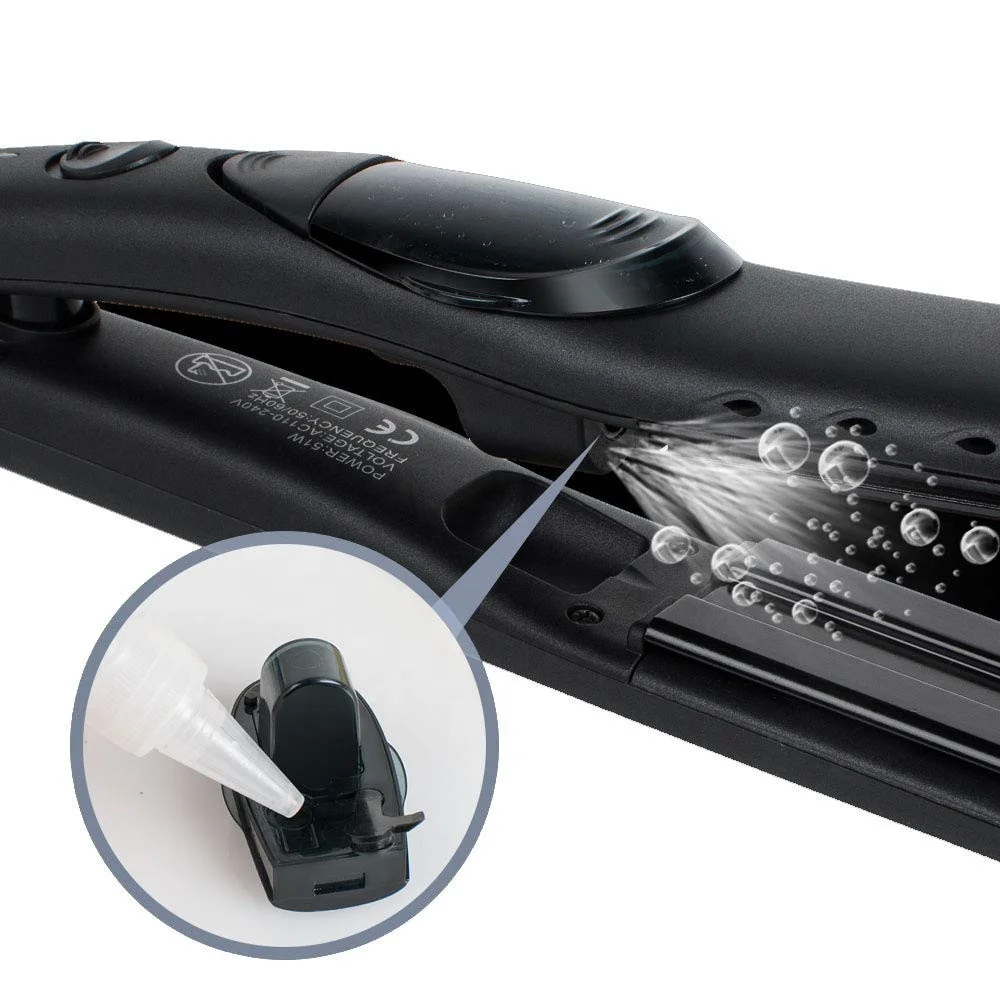 Factory Price Salon Styling tools LCD Steam Machines flat irons steam Hair Straightener