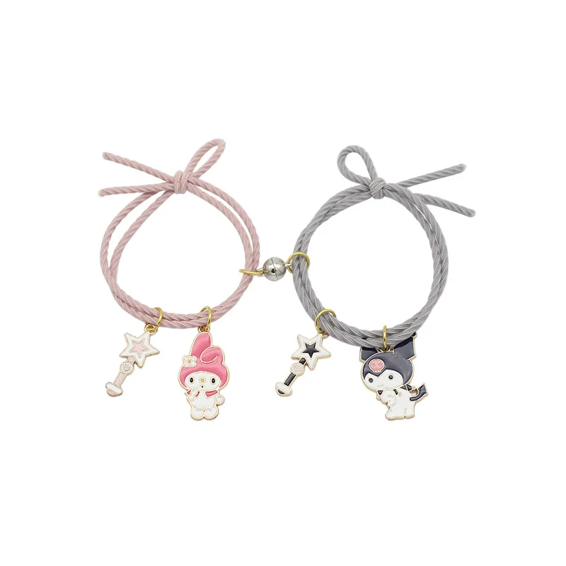 LC20240409 wholesale fashion handmade girl women lucky charm magnet couple friendship jewelry bracelets
