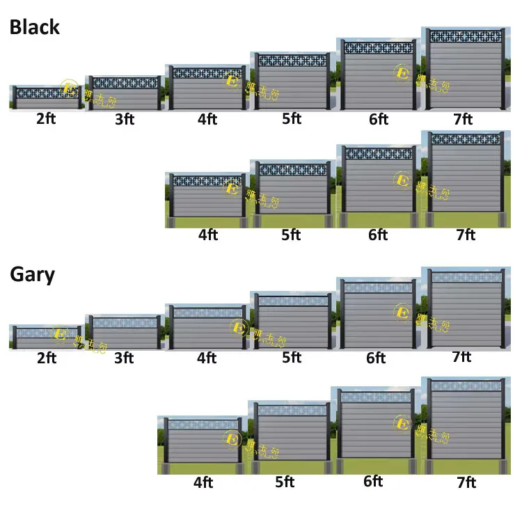 Custom Cheap Powder Coated Decorative Metal Fence Panels Classic Outdoor Garden Fencing Aluminium Security Fence