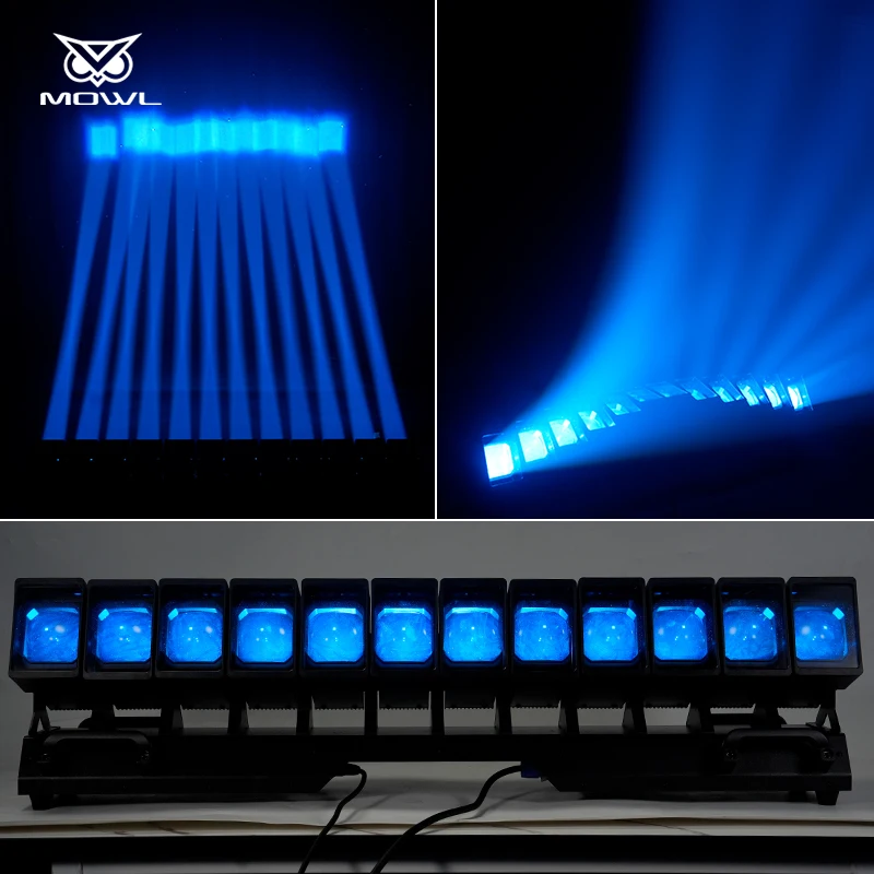 12x60 Вт RGBW 4 в 1 DMX одиночный СВЕТОДИОДНЫЙ ПОВОРОТНЫЙ луч бар промывка движущаяся головка матричный свет для сценического бара клуба