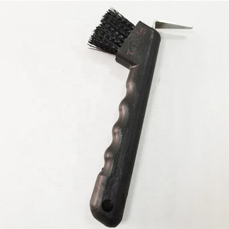 black horse hair brush / horse Hoof Pick Horse Grooming Tool With Brush Product