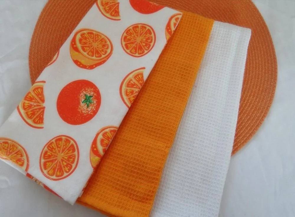 China supplier wholesale OEM Promotion 100% cotton fabric custom printing kitchen / tea towel