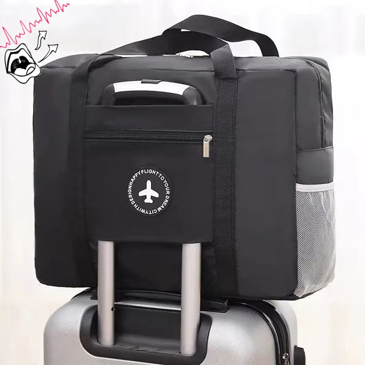 Oxford cloth travel storage bag portable large capacity trolley bag foldable luggage bag