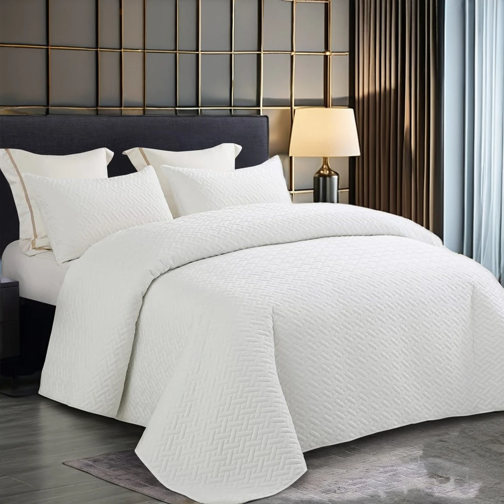 Wholesale New Design Patchwork Bedspread 3pcs King Size Bedspread Quilt Cotton Wool Bedding Sheet Set With Pillowcase