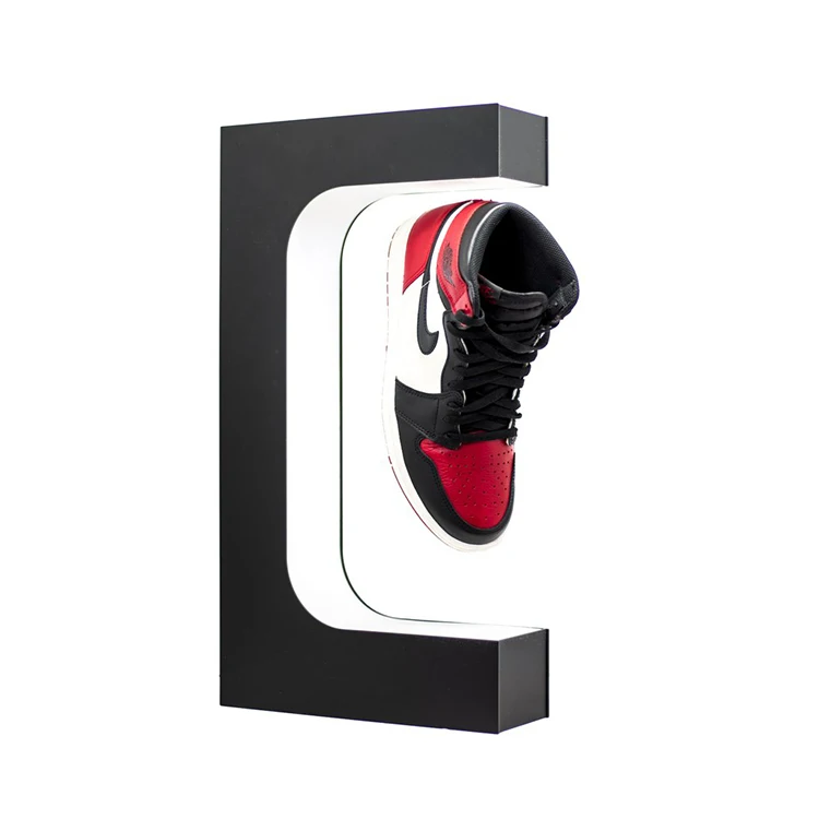 Trendy new rotation magnetic floating shoe display rotating display stand magnetic levitation products