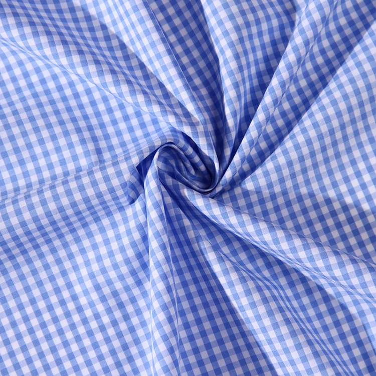 Cotton Polyester Blend Yarn Dyed Check Cotton Plaid Flannel Fabric CVC Yarn Dyed Fabric