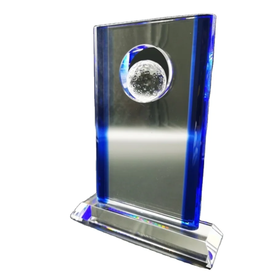 Wholesale Exquisite Decoration Customs Crystal Business Gifts Player Sports Award Basketball Crystal Trophy